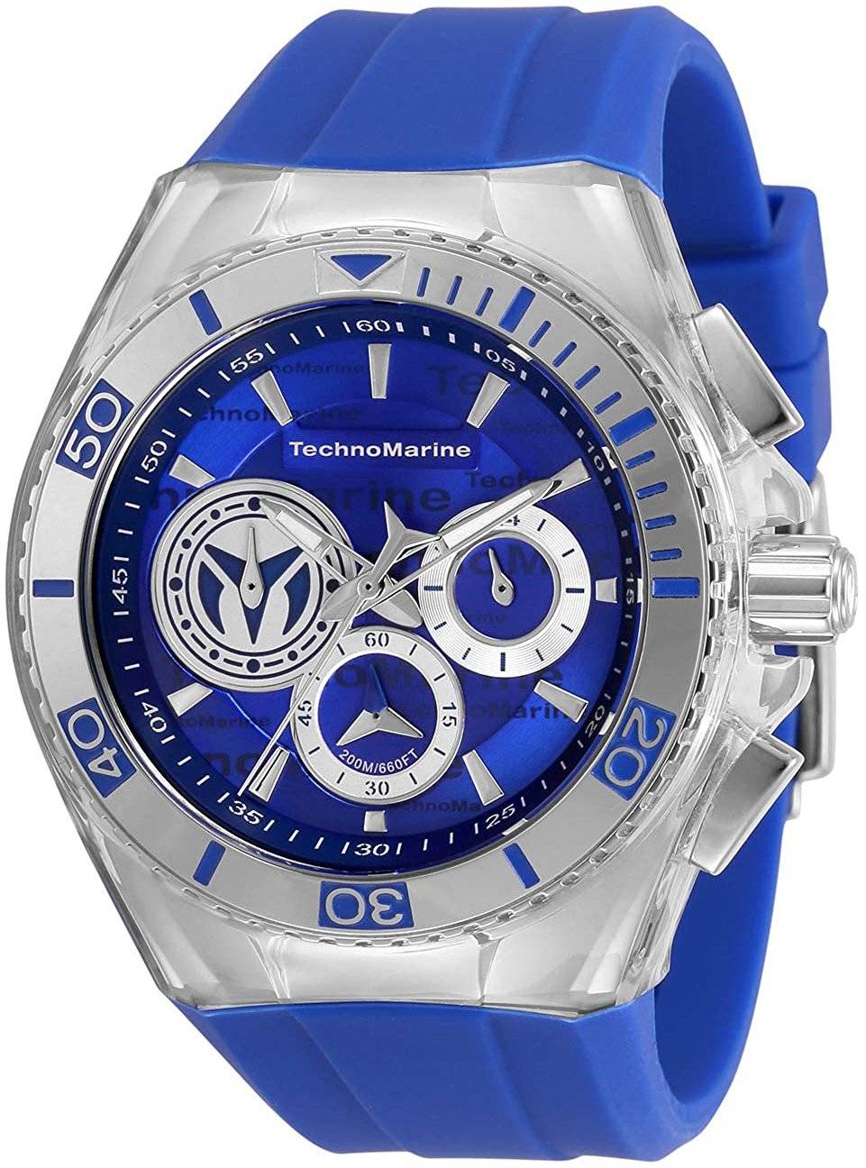Technomarine Herreur TM-118121 Blå/Gummi Ø46.65 mm