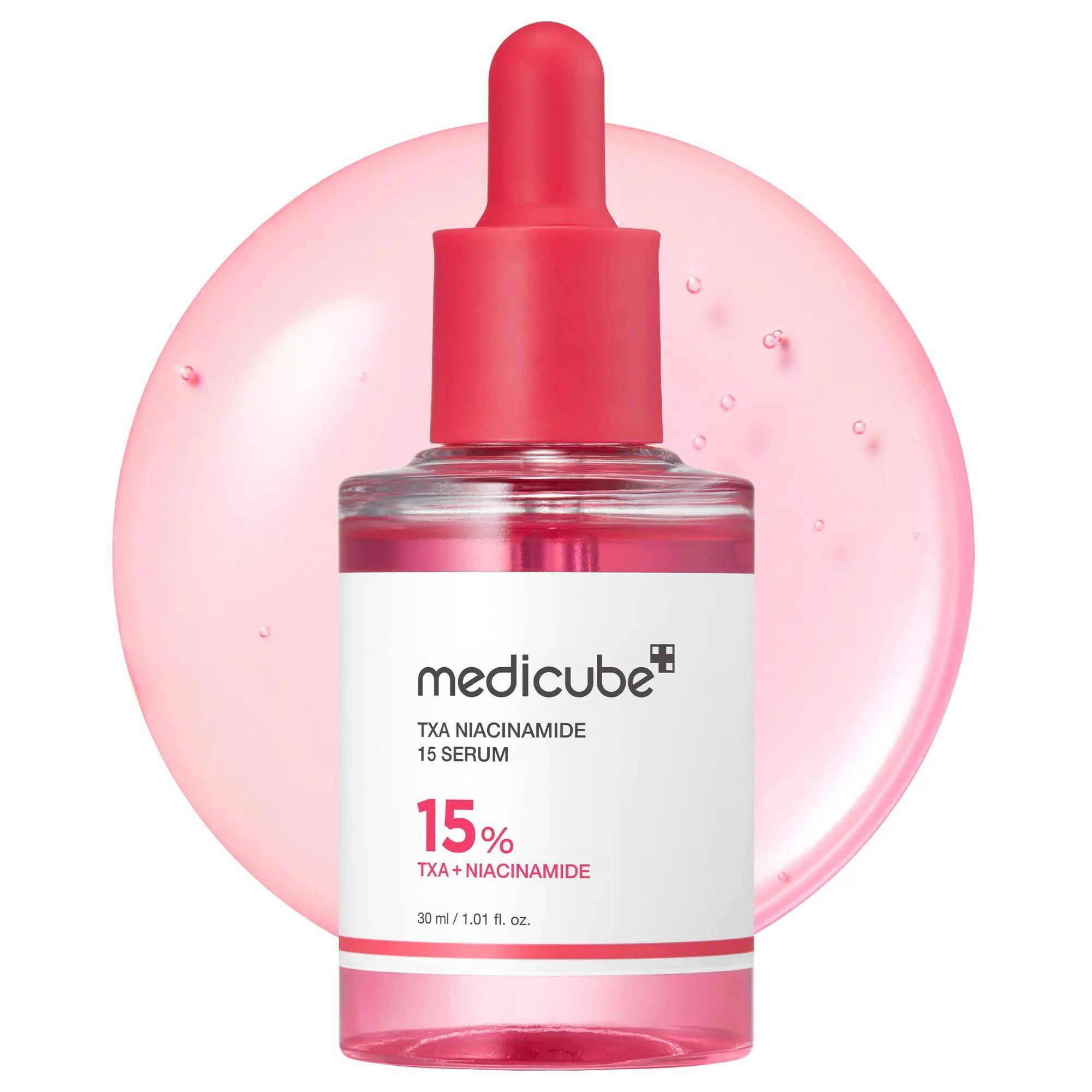 Medicube TXA + Niacinamide 15% Uneven Skin Tone Care Serum, High-Potency Tranexamic Acid, Fade Dark Spots, Brighten Skin, Hydrating, 30ml
