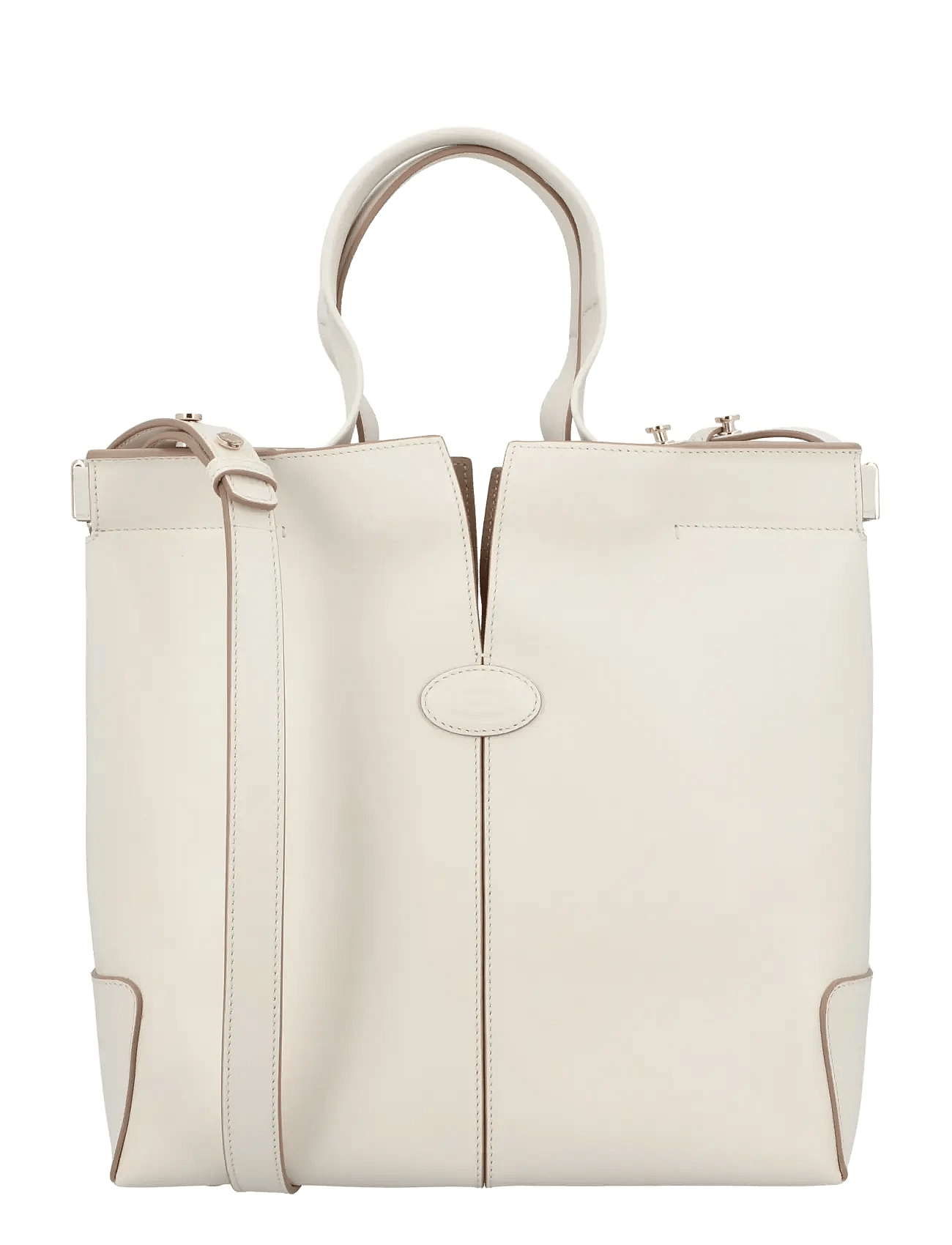 TOD'S Di Bag Folio Leather Shopper | White | One Size