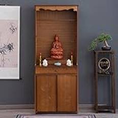 Altar Table, Buddhist Niche Vertical Cabinet, Household Economic Shrine Offering Table, Buddhist Cabinet, Guanyin Wealth God Offering Table, Offering Cabinet,02,H:172cm