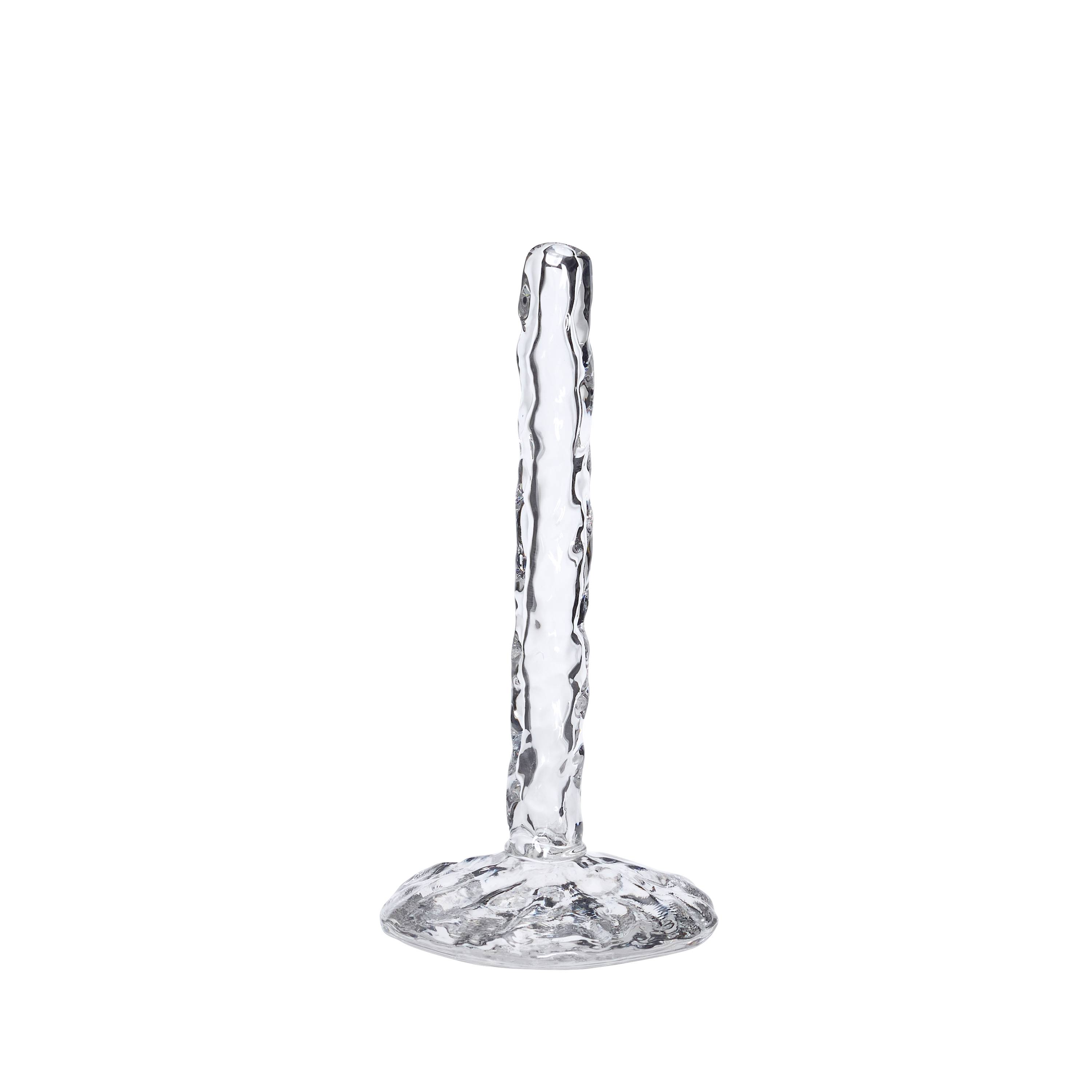 Hübsch - Meisui Kitchen Roll Holder - Clear - ø14xh28cm