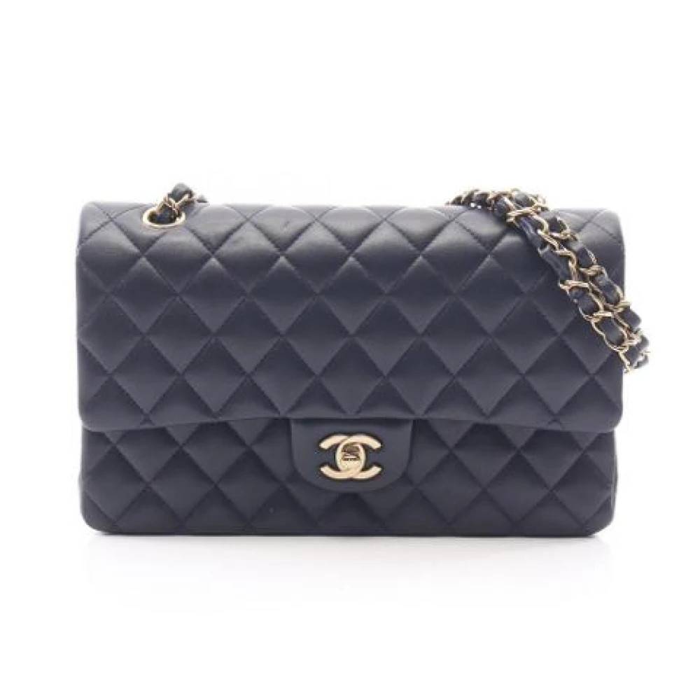 Chanel Vintage Pre-owned Shoulder Bag - Vintage - Dame - Blå - ONE SIZE - Uld