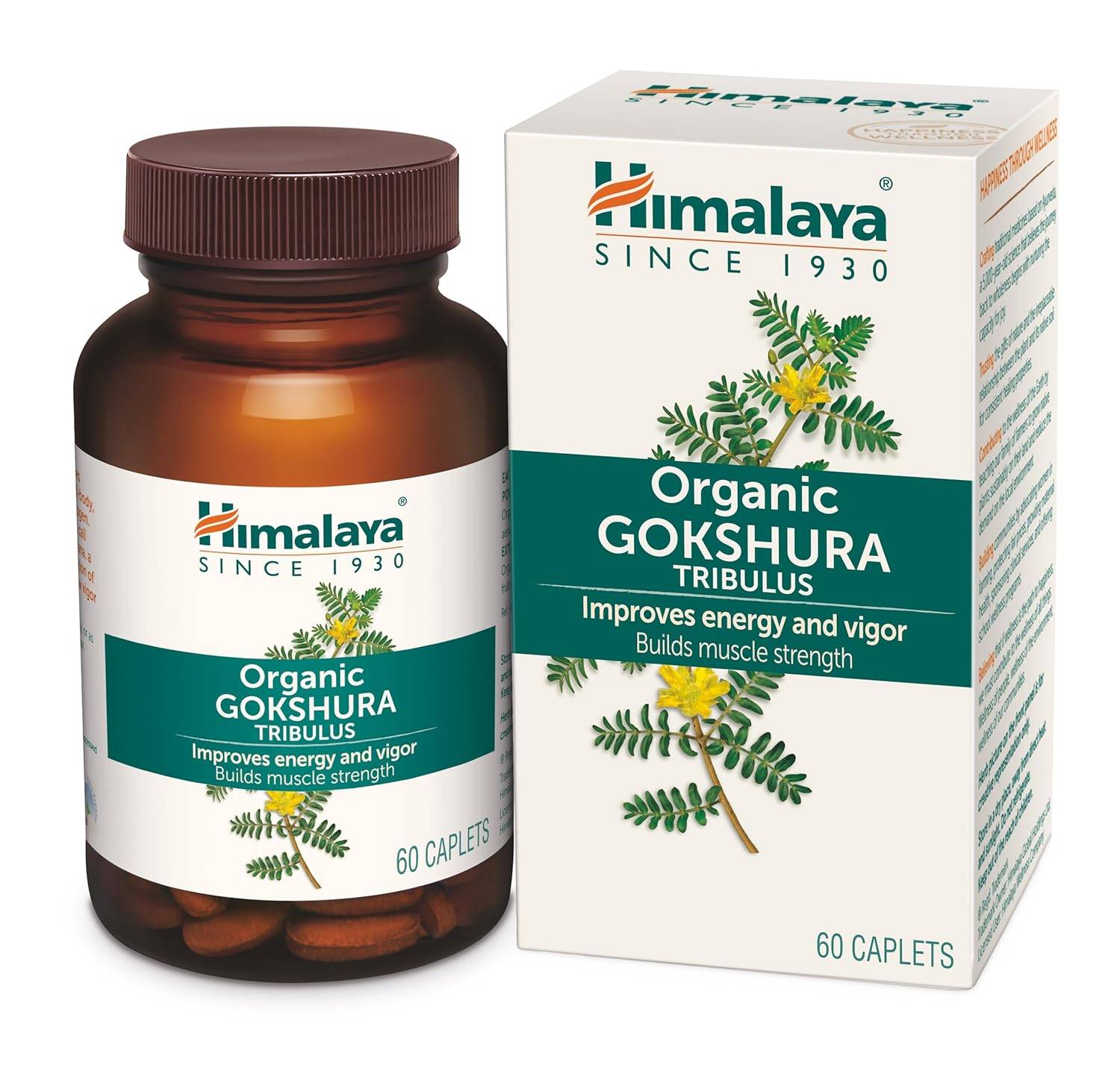 Himalaya Organic Gokshura (Tribulus Terrestris) I 60 Kapslar X Förpackning med 2