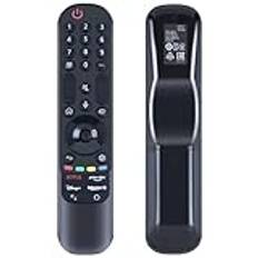 GOUYESHO Ny AN-MR21GC MR21GC ersättning röstfjärrkontroll passar för LG OLED TV Z1 G1 C1 B1 A1, NanoCell TV NANO75 NANO85 NANO90 NANO99, UHD TV UP75 UP76 UP7