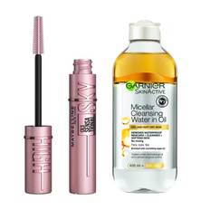 Luxplus Maybelline Lash Sensational Sky High Mascara Very Black & Garnier Micellar In Oil For Dry Skin 7,2 ml + 400 ml