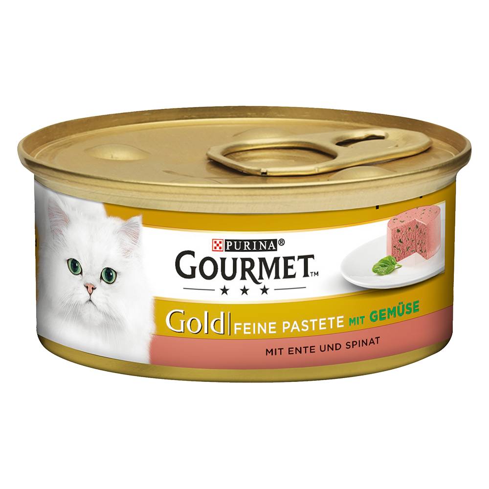 Ekonomipack: Gourmet Gold Fine Paté 24 x 85 g - Anka & spenat