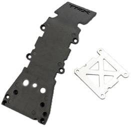 Traxxas TRX-4937A Skidplate  front plastic (grey)/ stai