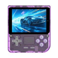 Powkiddy V10 Handheld Game Console Transparent Purple