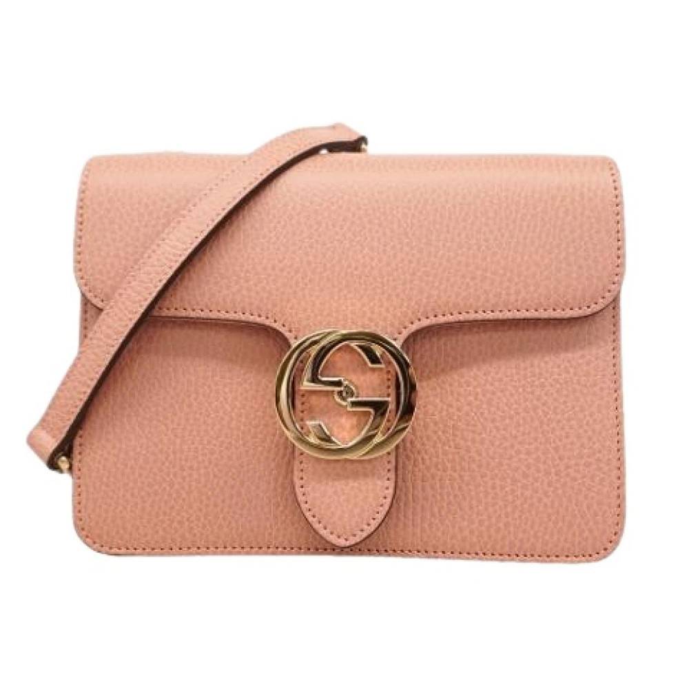 Gucci Vintage Pre-owned Vintage Skuldertaske - Vintage - Dame - Lyserød - ONE SIZE - Uld