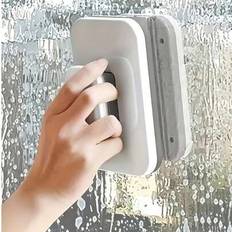 Stark sugande dubbelsidig magnetisk fönsterputsare - höghus och hem Lätt att använda, glasrengöringsverktyg Magnetisk glastorkare Dubbelsidig magnetis - Multifärgad (Sprayflaska,Lämplig för 3-10 mm glas,Fyrkant,Triangel,Rektangulär)