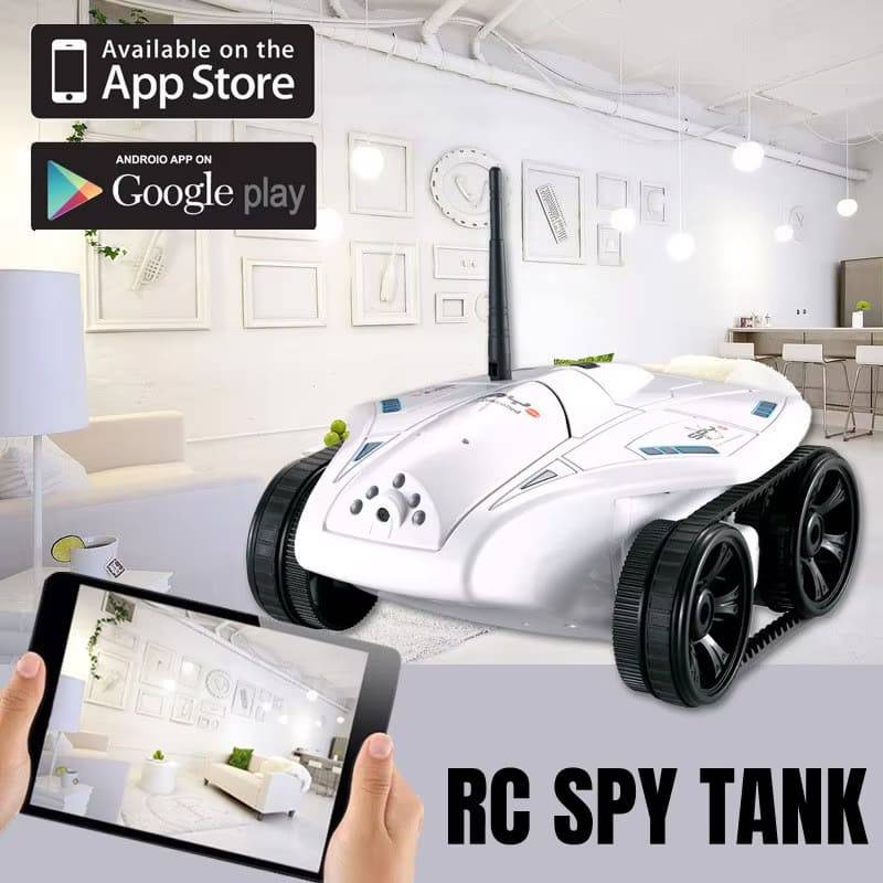 Ny RC-stridsvagn med 0,3mp HD-kamera FPV 50 minuters uthållighet Gravitationssensor Wi-Fi fjärrkontroll Realtidsöverföring Stridsvagnsbil Leksak för b