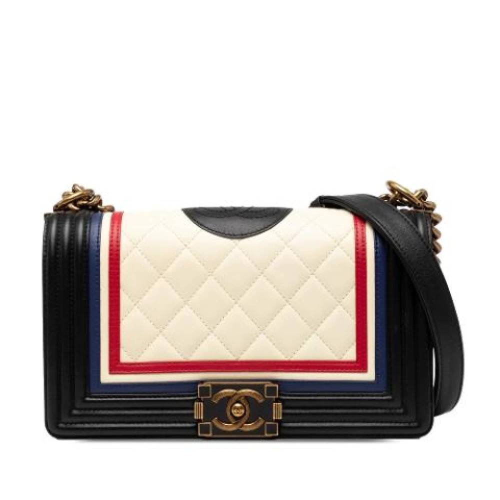 Chanel Vintage Pre-owned The Boy Cross Body Bag - Vintage - Dame - Flerfarvet - ONE SIZE - Uld