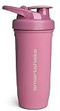 Smartshake Reforce Proteinshaker i rostfritt stål 900 ml | 900 ml – Läckagesäkert skruvlock – BPA-fri – Oisolerad – Unisex Gymshaker i rostfritt stål | Shaker för protein- och sportdrycker, Deep Rose