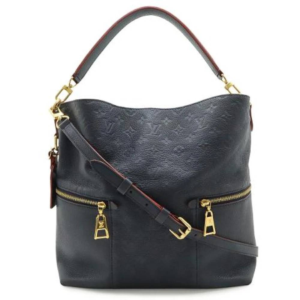 Louis Vuitton Vintage Pre-owned Monogram Empreinte Skuldertaske - Vintage - Dame - Blå - ONE SIZE - Uld