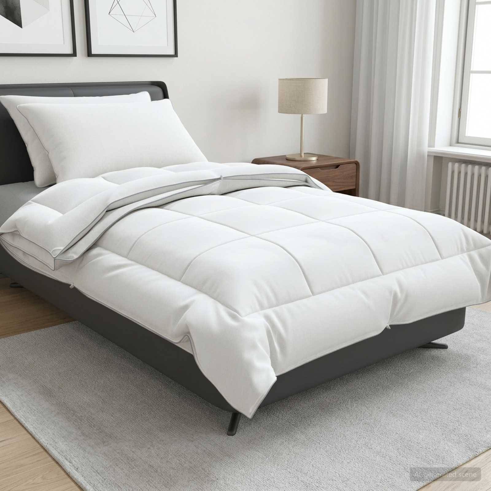 vidaXL Dyne- og puddesæt 3 stk. 140x220 cm 4 årstider 140+220 GSM Uld
