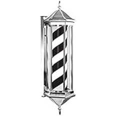 Lätt utomhusvägglampa LED Barbers pole Ljus roterande och upplyst frisör Salong Sign LED Stripes Barber Shop Pole Pole