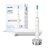 Philips Sonicare DiamondClean 9000 elektrisk tandborste – sonic tandborste med app, trycksensor, 4 borstningslägen, 3 intensitetsnivåer, laddningsstativ, USB-resväska, vit, modell HX9911/63