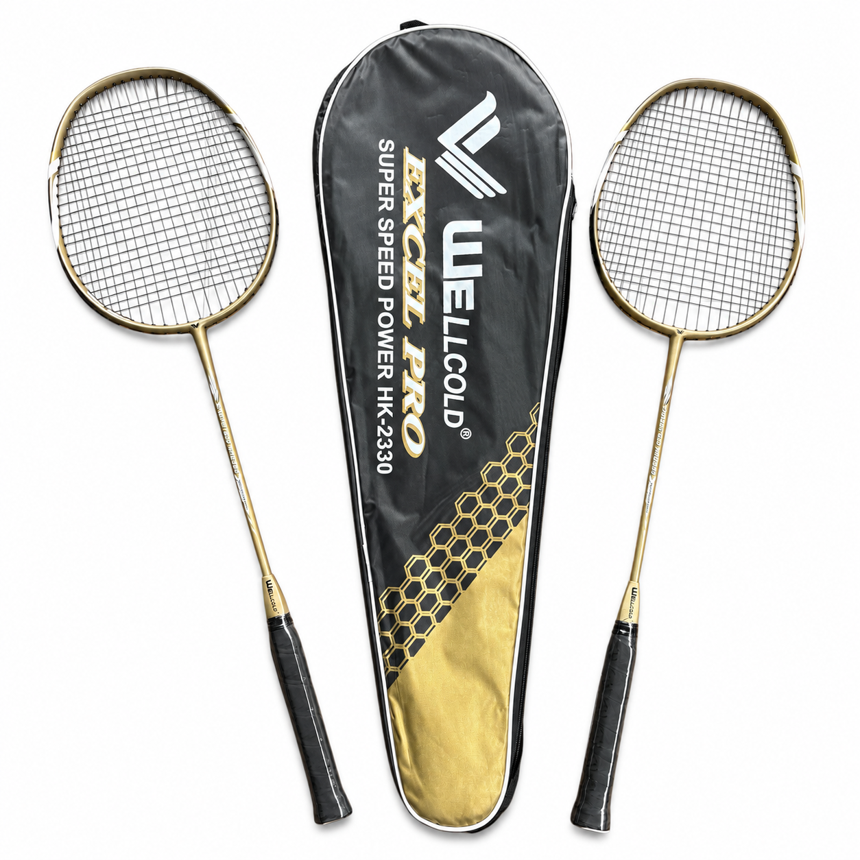 2 stk Badminton SUPER PRO SPEED Kulfiber ketcher.