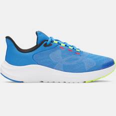 Under Armour Pursuit 4 Big Logo Boys' Grade School Running Shoes Blue Atlantis / High Vis Yellow / White 40