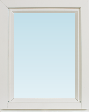 Svenska Fönster SF fast fönster 380x480mm 1-luft, insida trä utsida aluminium, 3-glas  (4x5)
