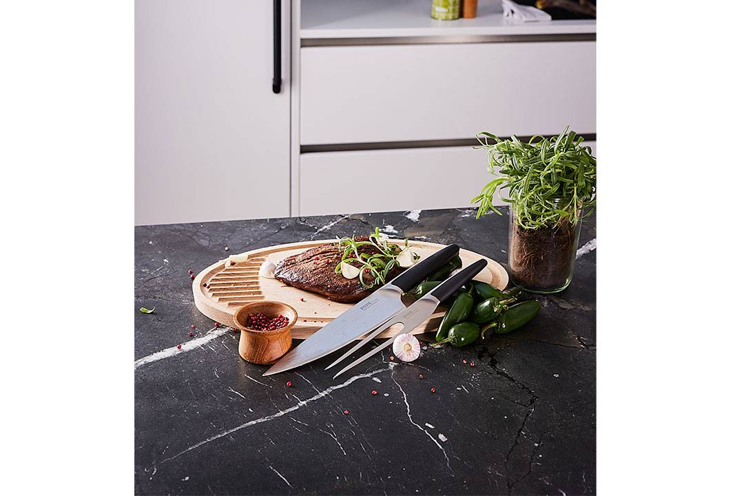 Risvig Design Damaskus Kokkekniv - 20 cm - Damaskus 67 lag.