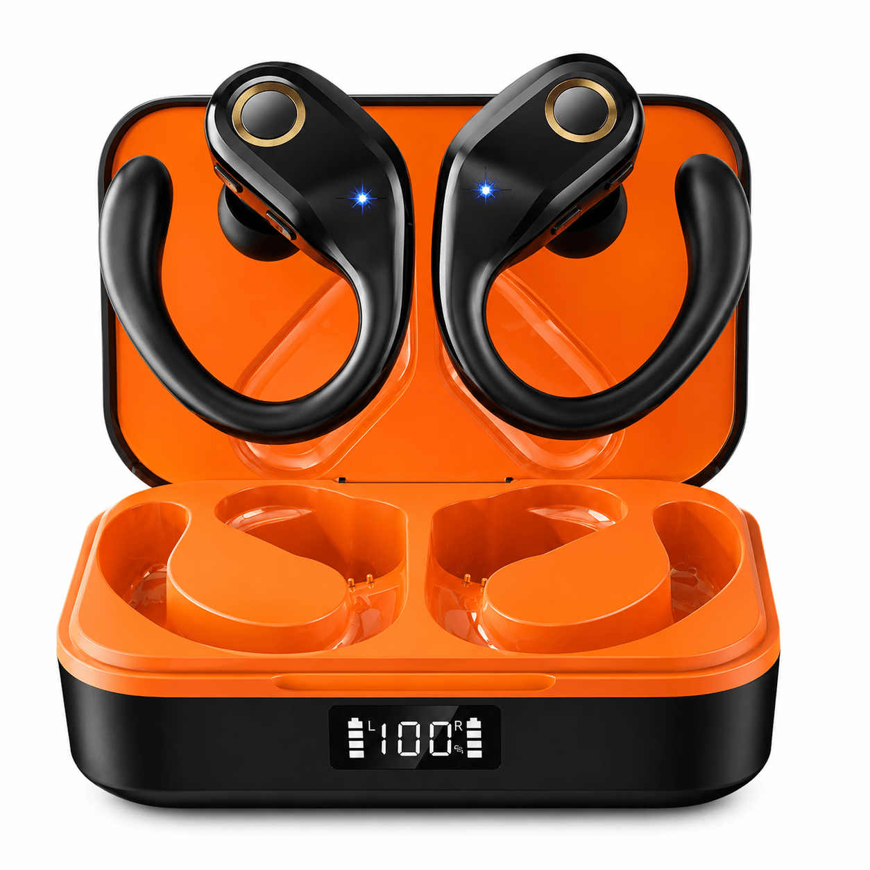 J10 Sport Earbuds – ANC & ENC Støjreduktion - Sort - iHero