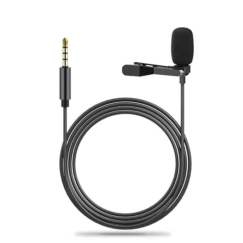 1.5m Portable USB Mini Lavalier Microphone USB/3.5mm/Type-C Metal Clip Lapel Mic Condenser Microphone For PC Laptop Mobile Phone