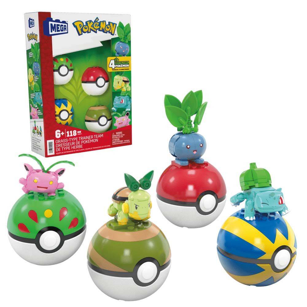 Mega Pokémon Grass-Type Train Team Mega Bloks Pokemon Construx HWR77