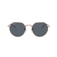 Ray-Ban - Jack runda solglasögon - unisex - metall - 51 - Guldfärgad