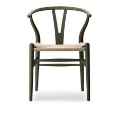 Carl Hansen - CH24 Y-stolen Bok Seaweed - Spisebordsstole - Hans J. Wegner - Grøn - Papir/Træ