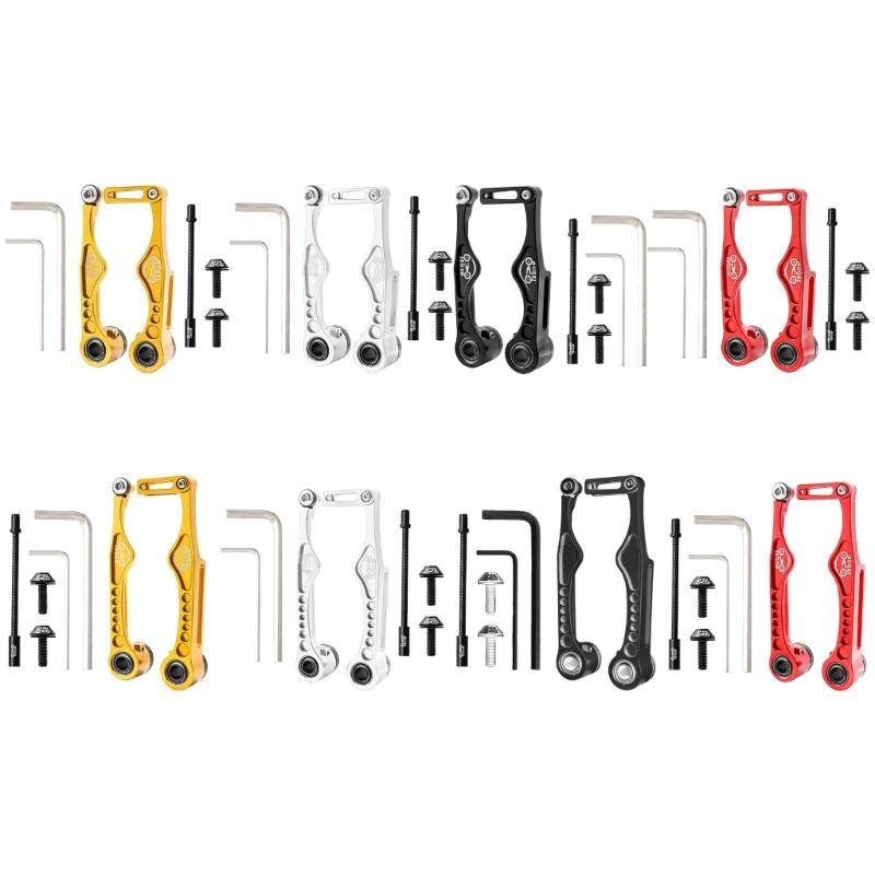 Hopfällbar cykel V-broms Lättvikts Aluminiumlegering V-bromskolv Kort arm/Lång arm Cyklar Bromsok Cykeldel gyllene