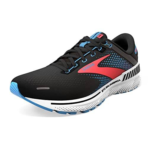 Brooks Adrenaline Gts 22 dam Sneaker, Svart sjö blå korall, 37 EU