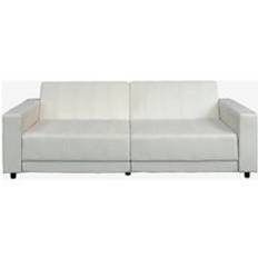 Dorel Home - Allie Ii Bäddsoffa 3-sits i sammet - Vit - Bäddsoffor - Från Homeroom