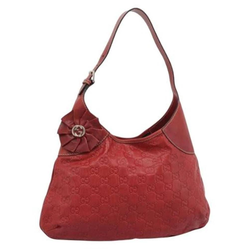 Gucci Vintage Pre-owned Vintage Skuldertaske - Vintage - Dame - Rød - ONE SIZE - Uld