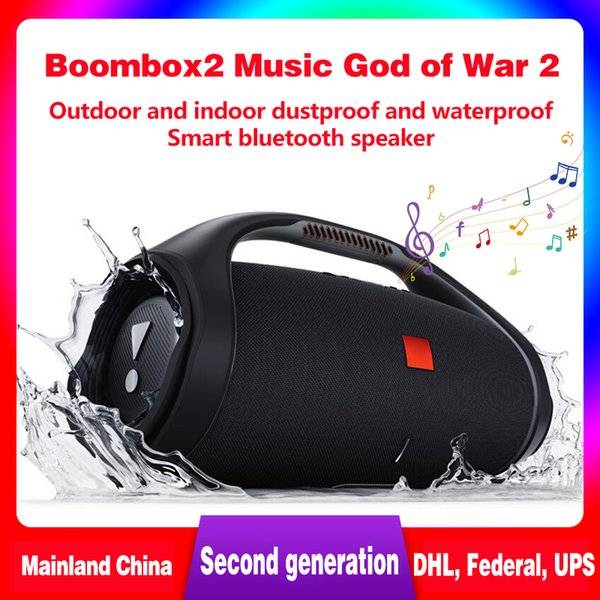 Nice Sound Boombox2 Bluetooth Speaker Stere 3D HIFI Subwoofer Handsfree Outdoor Portable Stereo Subwoofers With Retail Box Official products in main