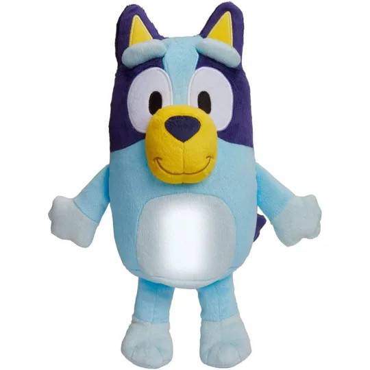 Bluey Gosedjurslampa 25 Cm Blå Plyschleksak Med Ljus 10045 ljuskälla tema barn nattlyse
