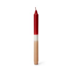 Kronljus Doppat Röd/Beige