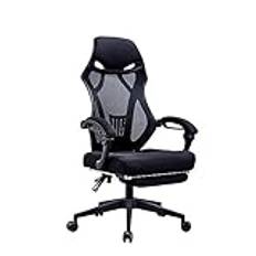 Ergonomic Mesh Office Chair High Back Computer Chair Desk Chair Mesh Chair with Thick Cushion Soft Adjustable (D)