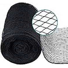 GRTHTATI 2 x 10 m dammnät, finmaskigt (10 x 10 mm), 30 g/m² robust, väder- och UV-beständigt, fågelnät, fågelskyddsnät, maskigt, trädgårdsnät, lövnät, fruktträdsnät, duvnät (svart, 2 x 10 m)