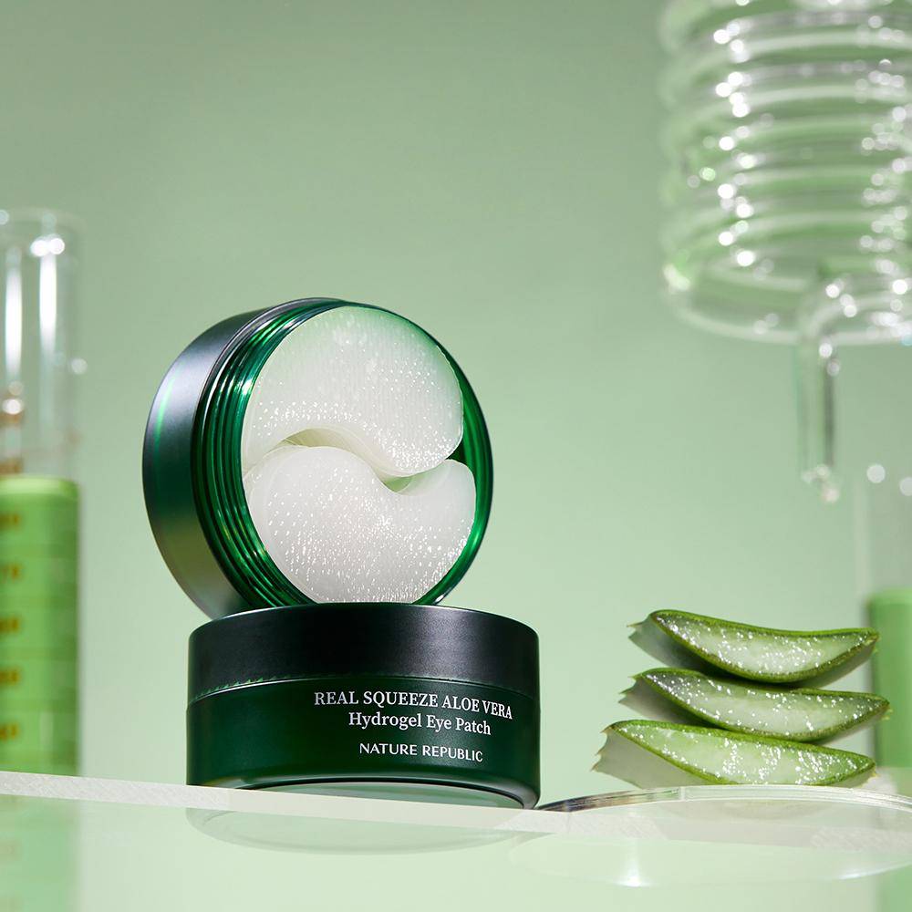 NATURE REPUBLIC Real Squeeze Aloe Vera Hydrogel Eye Patch (60ea)