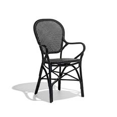Sika Design Rossini Stol med armlæn - sort