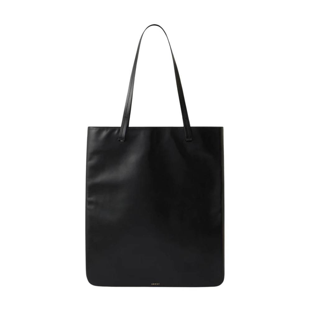 SOEUR Darlington Shopper Bag - Tasker - Dame - Sort - ONE SIZE - Læder