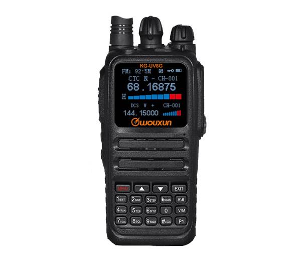 Wouxun KG-UV8G bärbar komradio för 66-88MHz & 136-174MHz