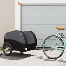 vidaXL cykelanhænger 45 kg jern sort