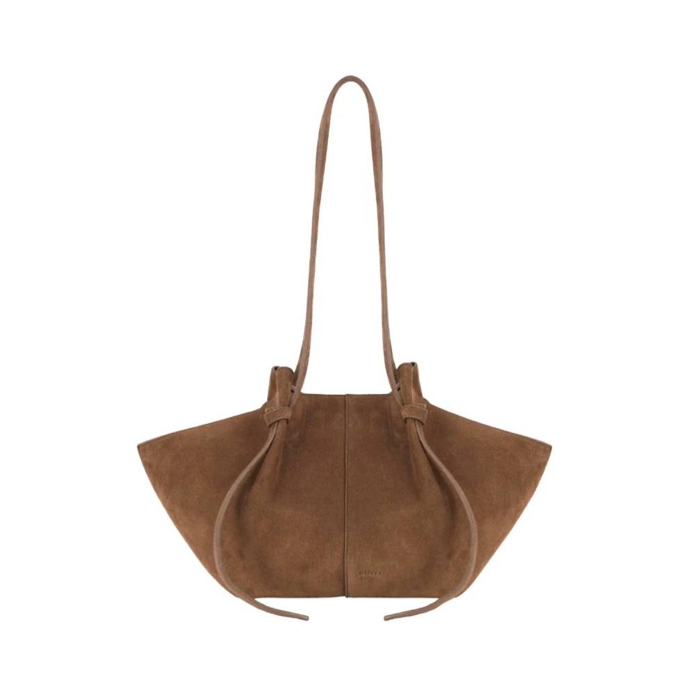 Yuzefi Luksuriøs Cognac Ruskind Tote Taske - Tasker - Dame - Brun - ONE SIZE - Uld
