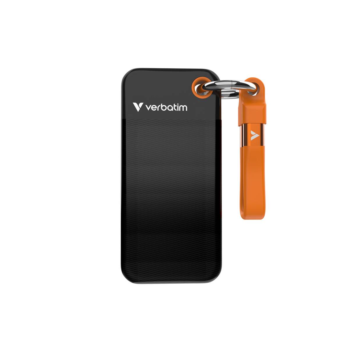 Verbatim Pocket SSD 1TB USB-C Extern hårddisk Svart