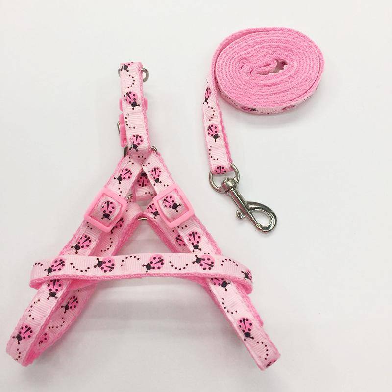 Kangdarpet Hundkoppel Teddykoppel bröst- och ryggsele fallsäker hundkoppel stort medium och litet hundkoppel koppel sidenblomma mörkbrun färg