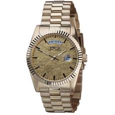 Limited Edition 24K Gold Leaf Men's Watch - Premium Stainless Steel Case & Band - 18k Gold Finish 24k Gold Leaf Dial - Date & Date - Daniel Steiger