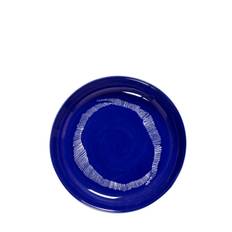 Set Of Two 22cm Dark Blue High Plates