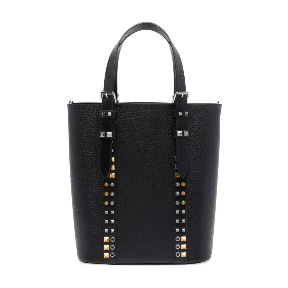 Valentino Rockstud Bucket Bag - Tasker - Dame - Sort - ONE SIZE - Læder